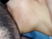 Stepfather teaching stepdaughter how to make deepthroat and drink piss for the first time 3/16