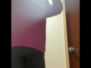 Mature MILF BBW Stripping For My Mammogram Prep chubby mom boobs tits breasts