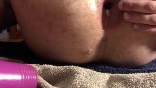 Purple toy stretch and gape
