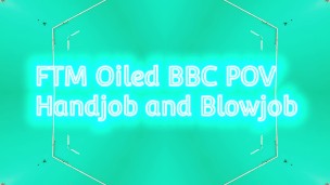 FTM Oiled BBC Handjob