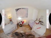 Naughty America - Hot babes can't wait to share a cock together in their dorm room 8/16