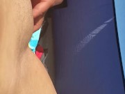 Hot couple uses vibrator at the beach while people walk by 13/16