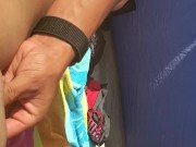 Hot couple uses vibrator at the beach while people walk by 7/16