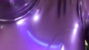 Purple Latex doll