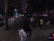 Young Asian GF sucked and jerked her boyfriends big dick back in the hotel 1/16