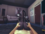 Furry Hentai - POV Fox Kittycat mouth and then her pussy