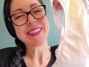 Pissing My stained white Cotton Panties 7/16