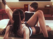 Asian Campus Lesbian Up Skirt Tribbing