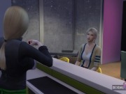 Waitress Seduces Client and They End Up Having Lesbian Sex - Sexual Hot Animations 2/16