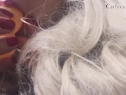 Using a new small dildo in my mouth and between my tits!  8/16