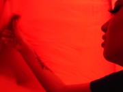 Sex in the woods, the tent got really hot inside petite brunette, hard sex to her tight pussy 2/16