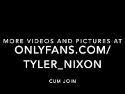 Tyler Nixon in a morning shower