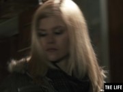 Sexy blonde thief masturbates to orgasm with a stranger's panties 5/16