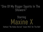 Busty Asian Mother Maxine X Stuffs Her Soaking Wet Pussy While Showering! 1/16