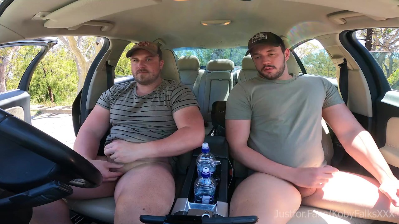 Stepbrothers wank in the car in public - RedTube
