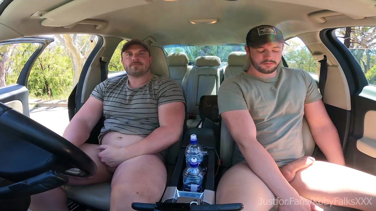 Stepbrothers wank in the car in public - RedTube