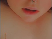 Sucking and fucking my machine 
