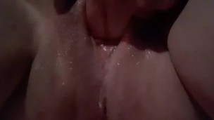 Just teasing my clit and pussy hole up close angle