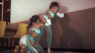 Sexy Clothed Lesbian Pussy lick