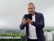 Reality Kings - Sexy Chick Cherry Kiss Rides A Hard Cock With Both Holes In Public 1/16