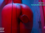 Redhead in bathroom Wet body and footjob mollyredwolf