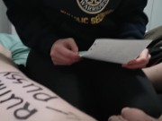 Mistress Bust's My Balls After Drawing all Over Me 1/16