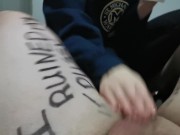 Mistress Bust's My Balls After Drawing all Over Me 14/16