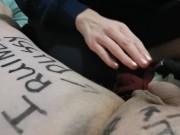 Mistress Bust's My Balls After Drawing all Over Me 3/16