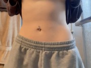Cum with me! Play with me before I get in the shower