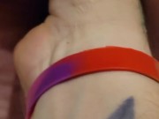 Follow her into shower, where she pees on me 8/16