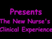 Student Nurses Lenna Lux, Angelica Cruz, & Reina Practice Examining Each Other 1st Day of Clinicals 3/16