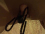 Started with a clip on clit, then shoving a glass beer bottle in myself again