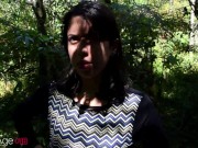 trail through the forest ended up with a lot of sperm on his face 2/16