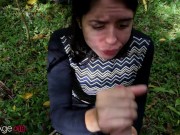 trail through the forest ended up with a lot of sperm on his face 4/16