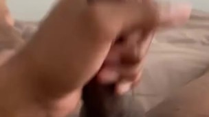 Quick morning nut with no one to lick it up