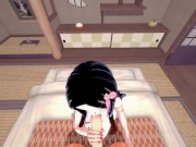 POV fucking Nezuko Kamado and cumming inside her - Demon Slayer Hentai 11/16