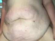 Sitting on a monster dildo  9/16