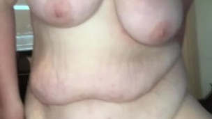 Sitting on a monster dildo 