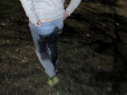 Wetting my pants at night outside