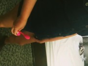 Girlfriend inserts lush vibrator in her pussy before we go out to casino pt 1 3/16