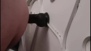 Training to Take Big Black Cock Dildo up My Ass