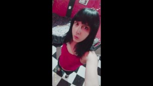 red blouse