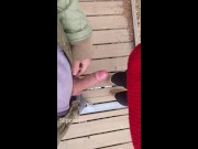 Risky Public Handjob and Big Ass Doggyfuck at Waterfall 11/16