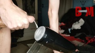 Auto Stroker Milks My Fat Cock (Bestvibe)