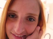 Ruiva fez uma boquete e deixou bater na garganta - Kevlyn Santos/ Lord Kenobi - Throat (POV) 4/16