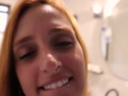 Ruiva fez uma boquete e deixou bater na garganta - Kevlyn Santos/ Lord Kenobi - Throat (POV) 6/16