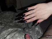Compilation Long Nails Handjob - she Finishes the Job Cumpilation Handjob 3/16