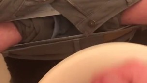 Hung solo white male cumshot