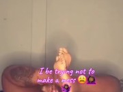Trying not to make a mess 
