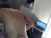 Grandma rides on a black dick La abuela cabalga sobre una polla  9/16